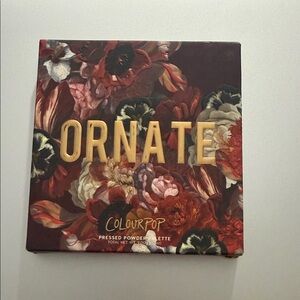 ColourPop Ornate Palette - Rich Red and Gold Floral
